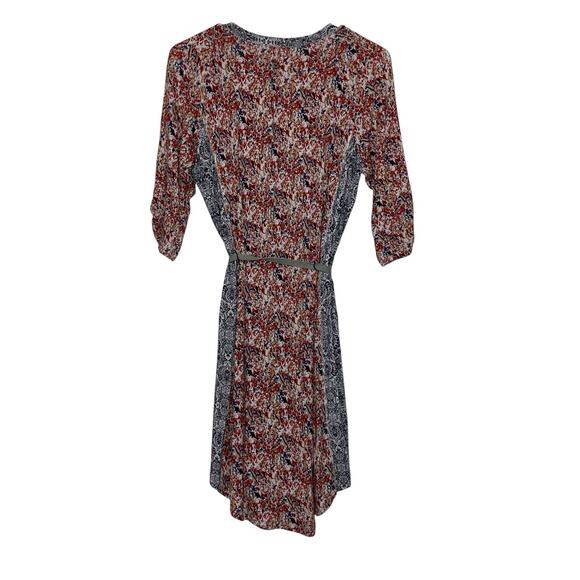 Anthropologie Tiny Perenne Dress Size M Floral Paisley Belted Boho Shirtdress - Picture 11 of 13